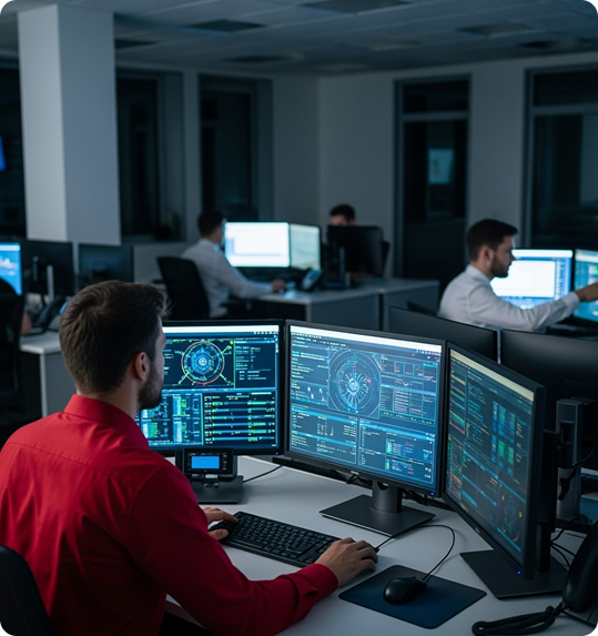 Professional Man with Device