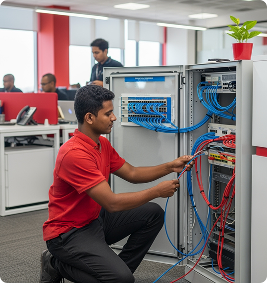 Professional Man with Device