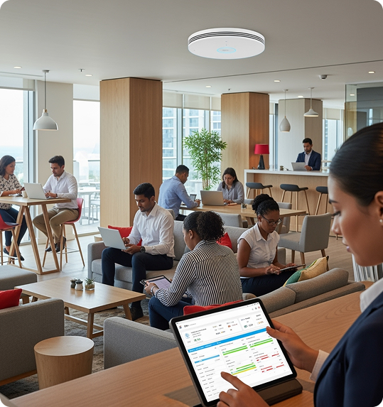 Professional Man with Device