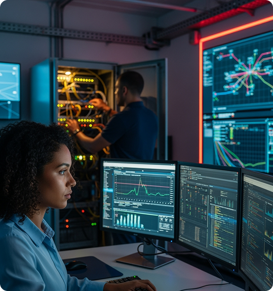 Professional Man with Device