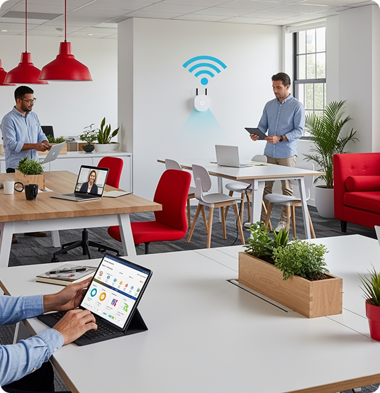 Professional Man with Device