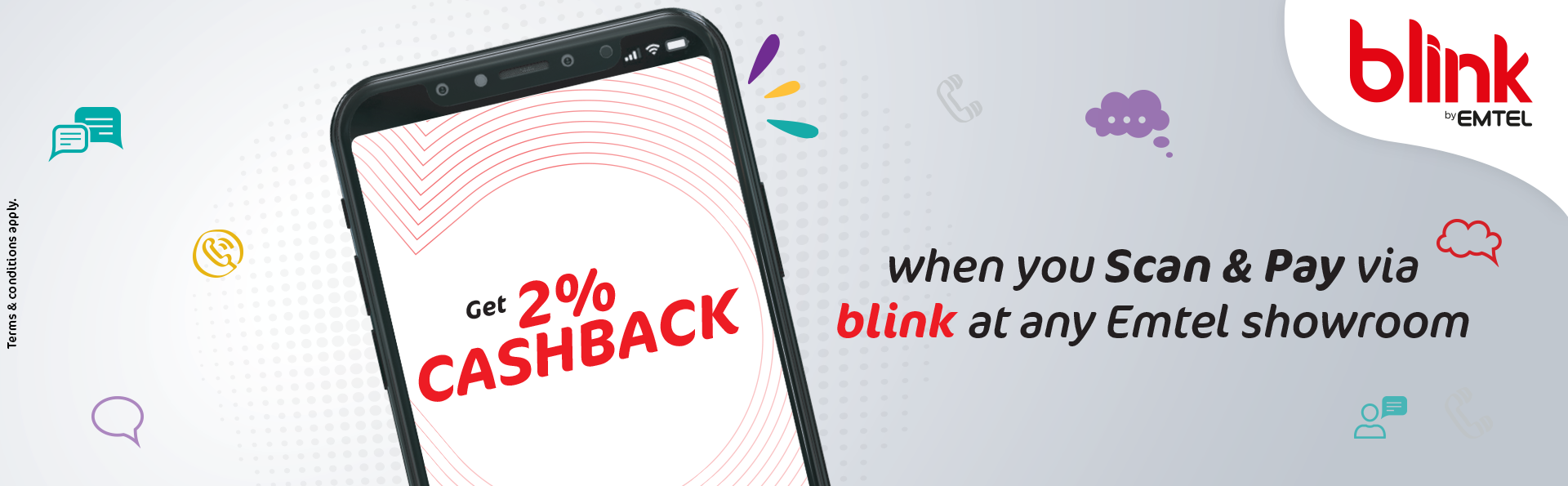 2 Percent cashback using blink 