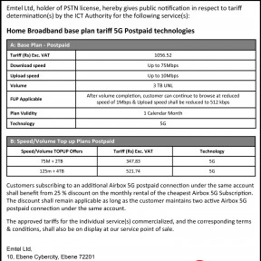 Home broadband base plans 